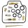 Kit de réparation des carburateurs pour Honda CB 450 S # 1986-1989