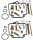 Kit di riparazione del carburatore per Suzuki DR 800 S SU Big 1991-1999