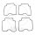 Float chamber seal for Kawasaki KFX 400 Suzuki DR-Z 400 GS 500 GSF 1200