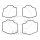 Float chamber seal for Kawasaki GPZ GT ZR 550 Z 400 550 # 1982-1986