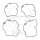 Sello de la cámara de flotación para Honda CRF 150 250 450 Kawasaki KLX 450 R