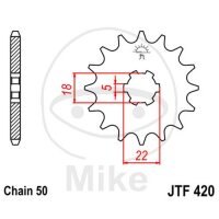 Pinion 15 Tooth Pitch 530 for Suzuki GT 500