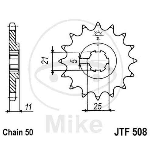 Pinion 15 Tooth Pitch 530 for Kawasaki H1 500 H2 750 KH 400 A S1 250 S3 400