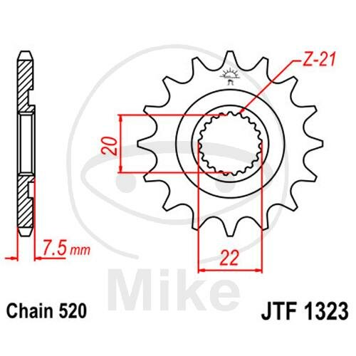 Pinion 12 Tooth Pitch 520 for Honda CR 125 R CRF 250 R X