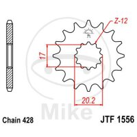 Pinion 12 Tooth Pitch 428 fine toothed inner diameter...