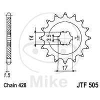 Pinion 15 Tooth Pitch 428 coarse toothed inner diameter...