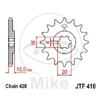 Ritzel 13 Zähne Teilung 428 für Suzuki GN 125...