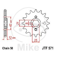 Pignon 15 Dents Division 530 pour Yamaha XJ 550 600 XS...