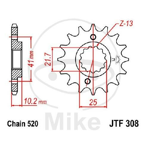 Ritzel 15 Zähne Teilung 520 für Honda NX 650 Suzuki GSX-R 1100 MT-03 660 XT 660