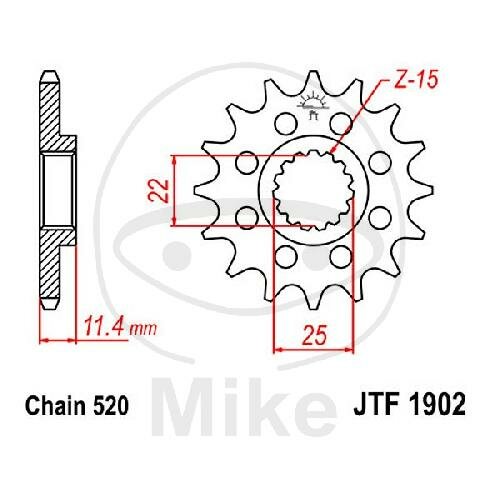 Pignon 13 Dents Division 520 pour Husqvarna Enduro 701 KTM Duke 400 620 690