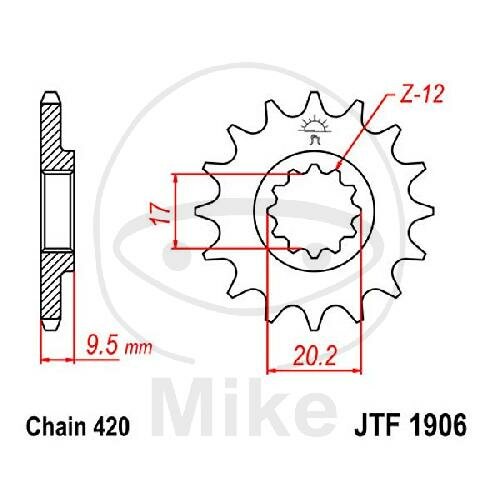 Pignon 15 Dents Division 420 pour Husqvarna CR 65 TC 65 KTM SX 60 65