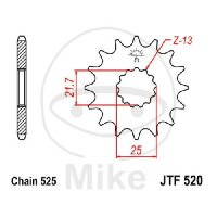 Pinion 14 Tooth Pitch 525 for Cagiva Navigator 1000...