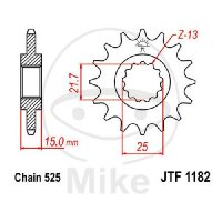 Pinion 13 Tooth Pitch 525 for Triumph Daytona 600 650...