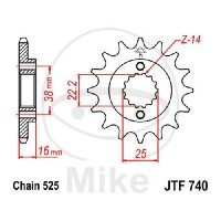 Pinion 14 Tooth Pitch 525 for Ducati Hypermotard 796...