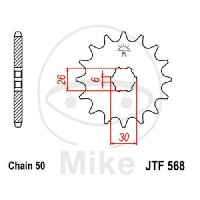 Pinion 15 Tooth Pitch 530 for Yamaha XS 650