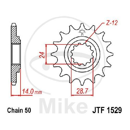 Pignon 17 Dents Division 530 pour Kawasaki GPZ 1100 ZRX 1100 1200