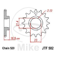 Ritzel 15 Zähne Teilung 520 für Yamaha XJ 600...