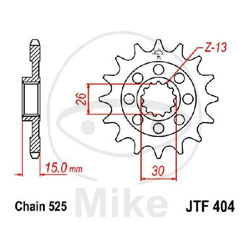 Pinion 16 Tooth Pitch 525 for BMW HP4 1000 S 1000 R RR