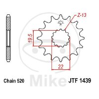 Ritzel 11 Zähne Teilung 520 für Suzuki LT-F 160...