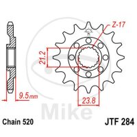 Ritzel 15 Zähne Teilung 520 für Honda CR 250...