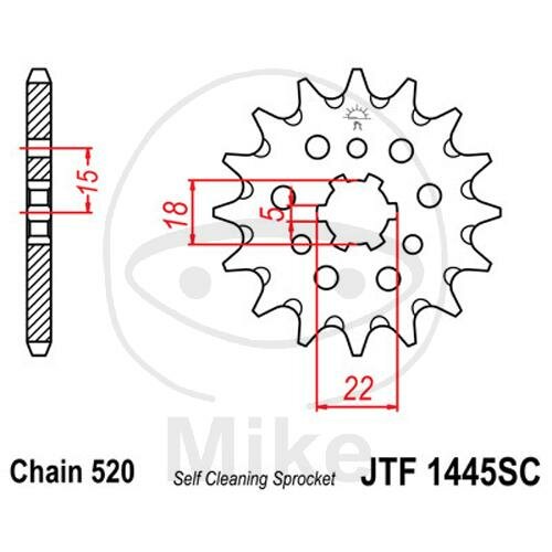 Pinion 12 Tooth Pitch 520 for Kawasaki KX 125 L M K