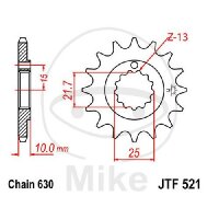 Ritzel 15 Zähne Teilung 630 für Kawasaki Z 900...