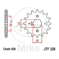 Pinion 13 Tooth Pitch 520 for E-Ton RXL 70 90 Honda XL...