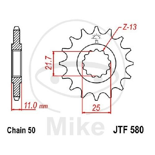 Piñón 16 Dientes División 530 para Yamaha FZ 750 Genesis FZ6 600 YZF 750 1000