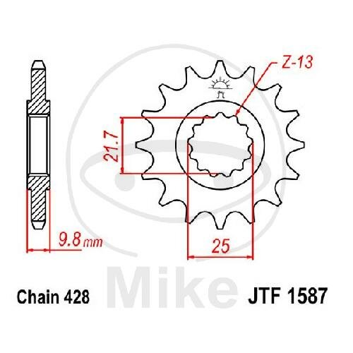 Ritzel 20 Zähne Teilung 428 für Yamaha FZR 400 RR SR 400 500