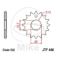 Ritzel 16 Zähne Teilung 532 für Suzuki GSX 1100...