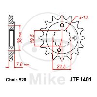 Pignon 14 Dents Division 520 pour Kawasaki KFX 400 A KSF...