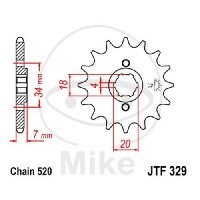 Pignon 14 Dents Division 520 pour Honda CA 125 Rebel MTX...