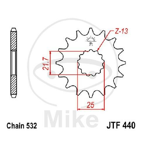 Pinion 15 Tooth Pitch 532 for Suzuki GSX 1100 F GSX-R 1100 RF 900 R