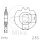 Piñón 12 Dientes División 415 para Hercules M1 M2 M3 25 Optima 50 Prima 25