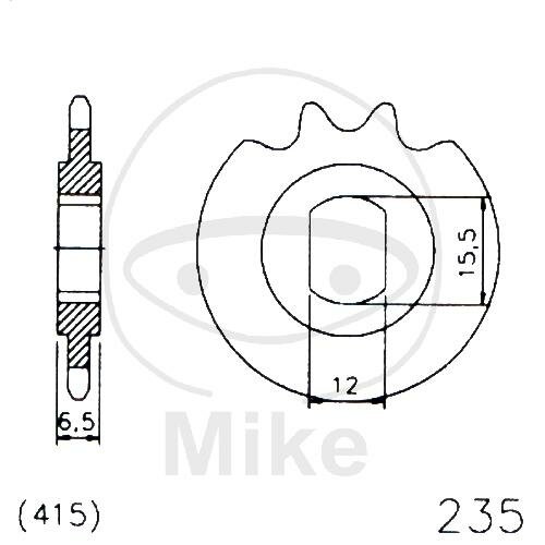 Pignone 13 Denti Divisione 415 per Hercules M1 M2 M3 25 Optima 50 Prima 25
