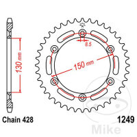 Pignon de chaîne  51 dents pas 428 130 / 150 pour...