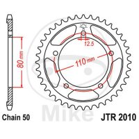 Pignone  44 denti passo 530 080 / 110 per Triumph...