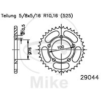 Kettenrad  39 Zähne Teilung 525 Schwarz 076 / 100 für Benelli TNT 1130 Sport Titanium