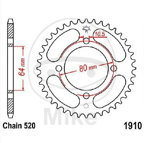Sprocket  32 teeth pitch 520 064 / 080