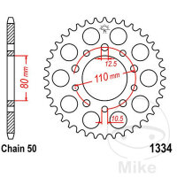 Sprocket  41 teeth pitch 530 080 / 110