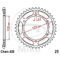 Sprocket  60 teeth pitch 428 108 / 123