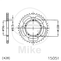 Pignon de chaîne  49 dents pas 428 096 / 108