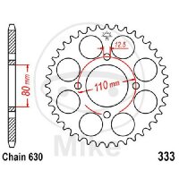 Pignone  38 denti passo 630 080 / 110