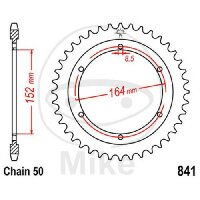 Pignon de chaîne  42 dents pas 530 152 / 164