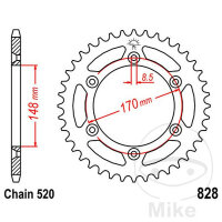 Sprocket  42 teeth pitch 520 148 / 170