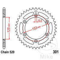 Sprocket  45 teeth pitch 520 125 / 153