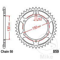 Sprocket  47 teeth pitch 530 130 / 150