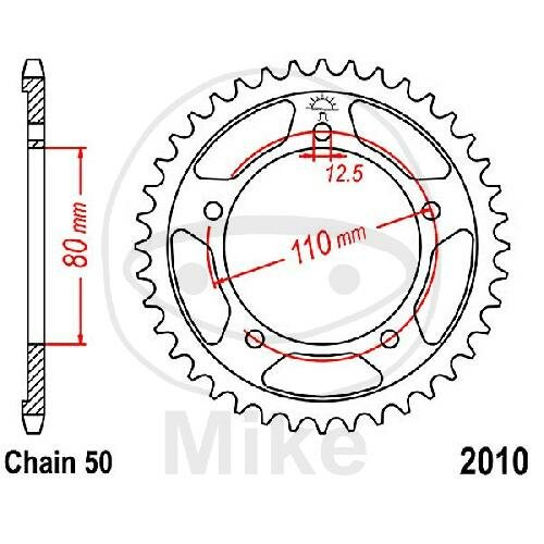 Pignone  48 denti passo 530 080 / 110