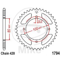 Pignone  45 denti passo 428 080 / 100
