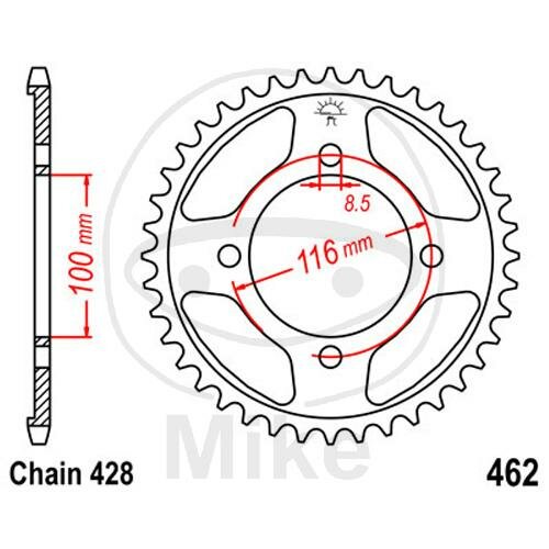 Piñón für Kawasaki KX 80 85 1986-2014
